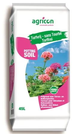 Agricon Balkon- und Kübelpflanzerde 45 Liter torffrei