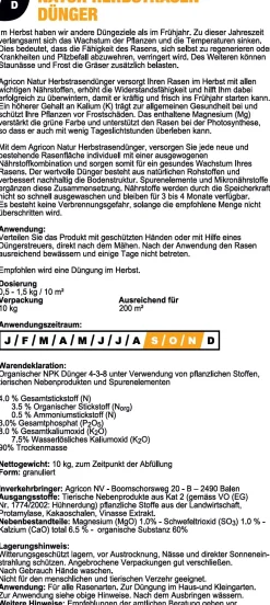 Agricon Herbst-Rasendünger 10 kg