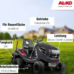 AL-KO Benzin-Rasentraktor 'Comfort 18-103.4 HD-A V2' 103 cm Schnittbreite