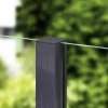 Aluminium-Pfosten 187 cm, 68 x 68 mm, anthrazitgrau RAL 7016