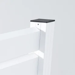 Ambiente Alu-Zaun Erweiterungsset Rhombus MAXI 187 x 244,2 cm weiß