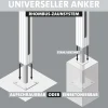 Ambiente Alu-Zaun Erweiterungsset Rhombus MINI 187 x 184,2 cm weiß