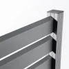 Ambiente Alu-Zaun Erweiterungsset Rhombus MAXI 187 x 184,2 cm grau