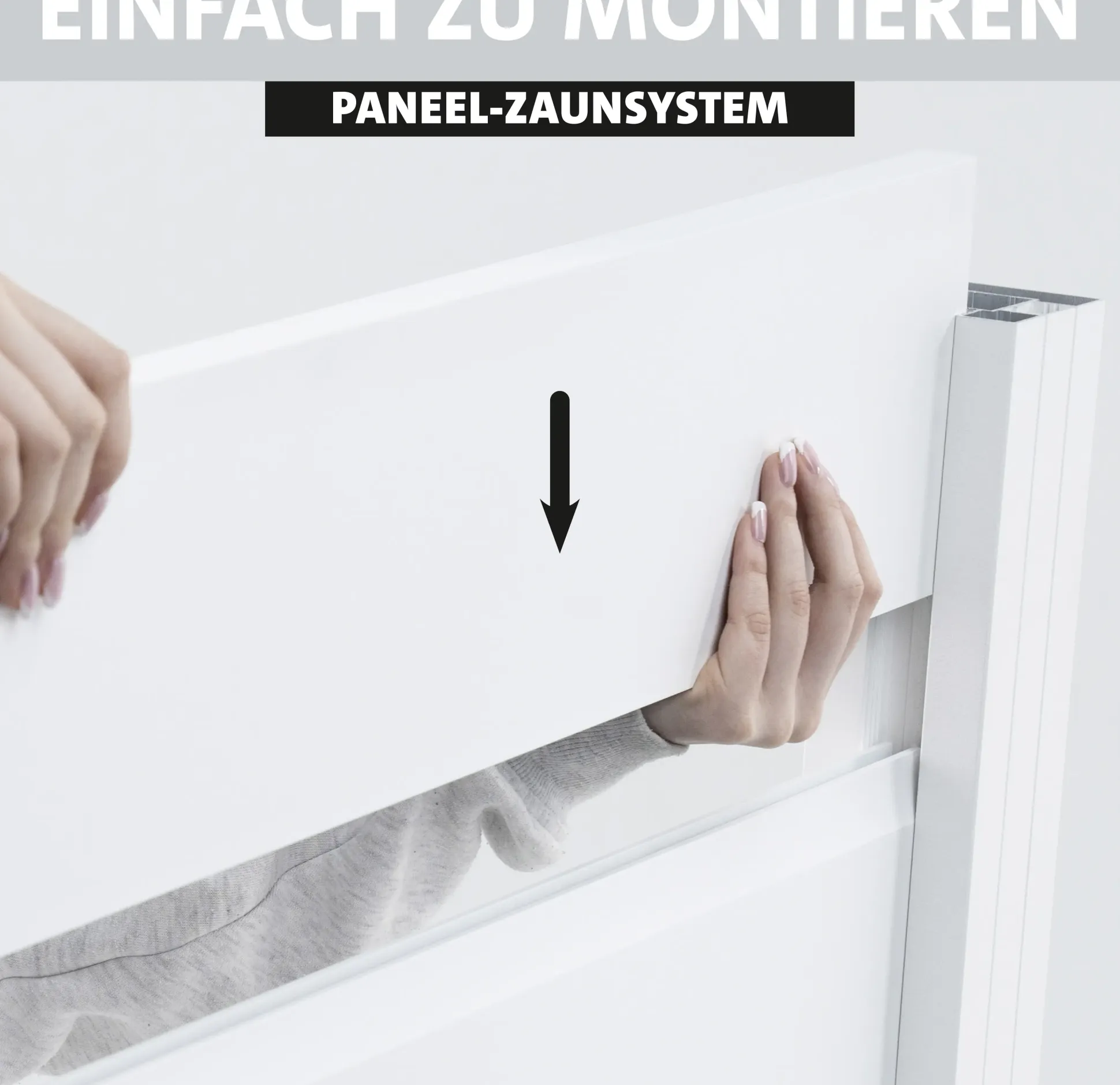 Ambiente Alu-Zaun Erweiterungsset Paneel 150 weiß 187 x 124,2 cm