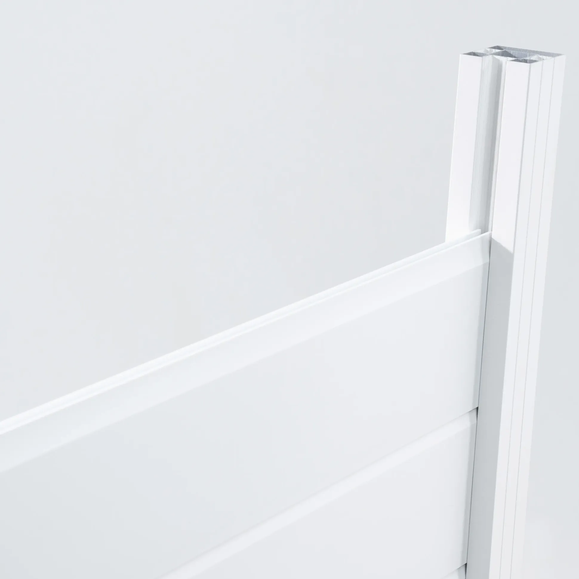 Ambiente Alu-Zaun Erweiterungsset Paneel 150 weiß 187 x 184,2 cm