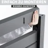 Ambiente Alu-Zaun Erweiterungsset Rhombus MINI 187 x 124,2 cm grau