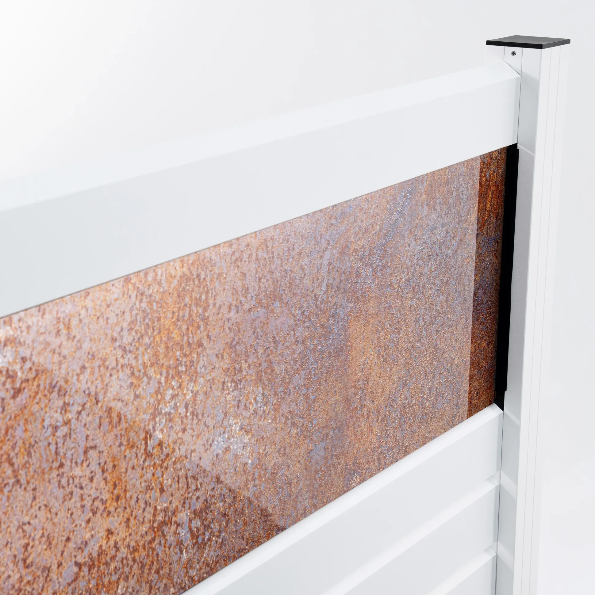 Ambiente Alu-Zaun Erweiterungsset Rhombus MINI 187 x 124,2 cm weiß