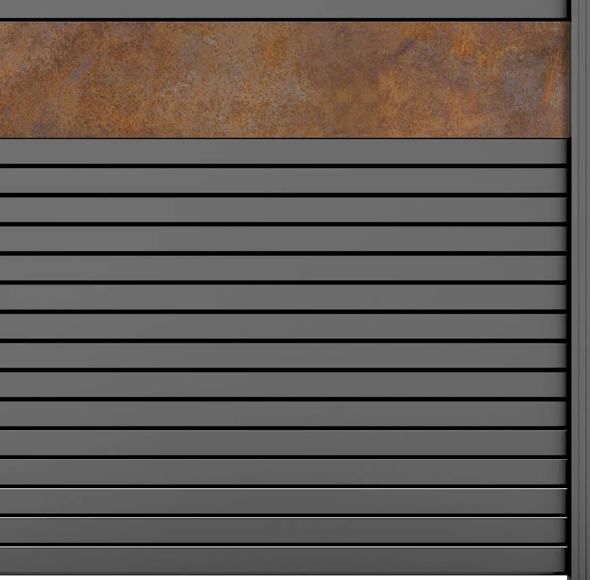 Ambiente Alu-Zaun Erweiterungsset Rhombus MINI 187 x 184,2 cm grau