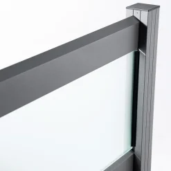 Ambiente Alu-Zaun Erweiterungsset Rhombus MINI 187 x 184,2 cm grau