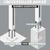 Ambiente Alu-Zaun Grundset Rhombus MINI 187 x 124,2 cm grau