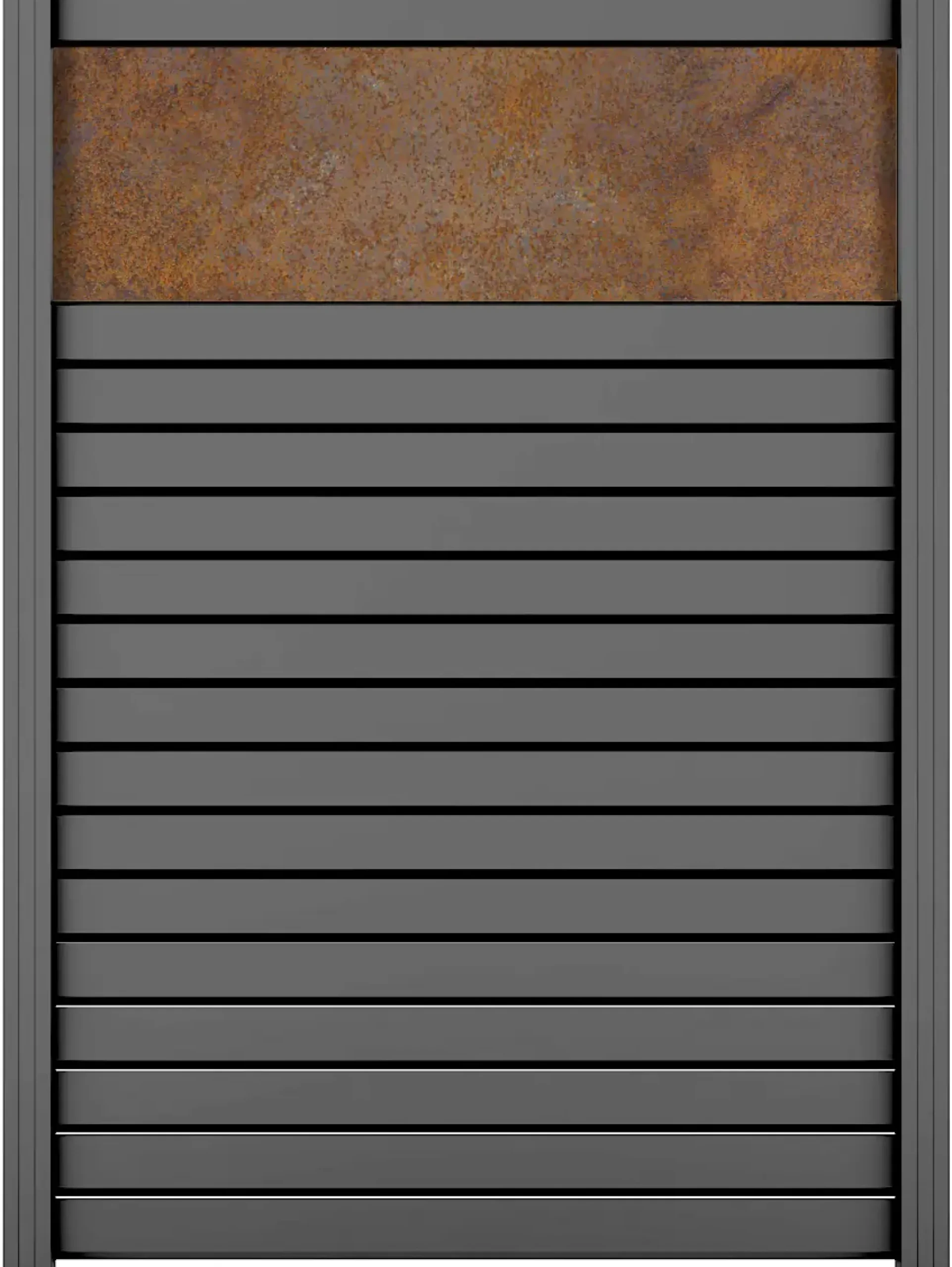 Ambiente Alu-Zaun Grundset Rhombus MINI 187 x 124,2 cm grau