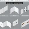 Ambiente Alu-Zaun Grundset Rhombus MINI 187 x 184,2 cm grau