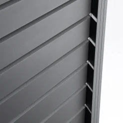 Ambiente Alu-Zaun Grundset Rhombus MINI 187 x 184,2 cm grau