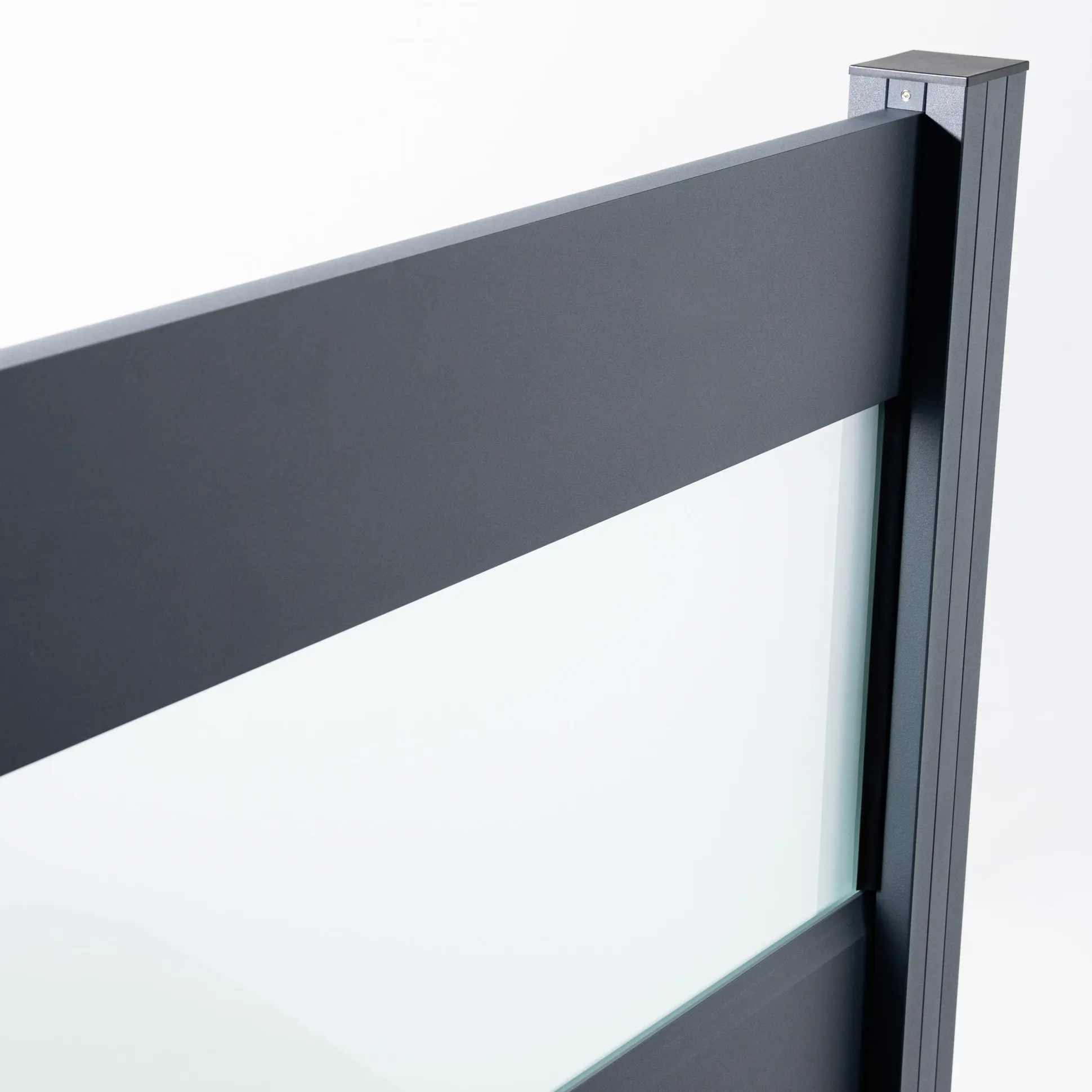 Ambiente Alu-Zaun Grundset Paneel 150 anthrazit 187 x 124,2 cm
