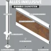 Ambiente Alu-Zaun Grundset Rhombus MINI 187 x 184,2 cm grau