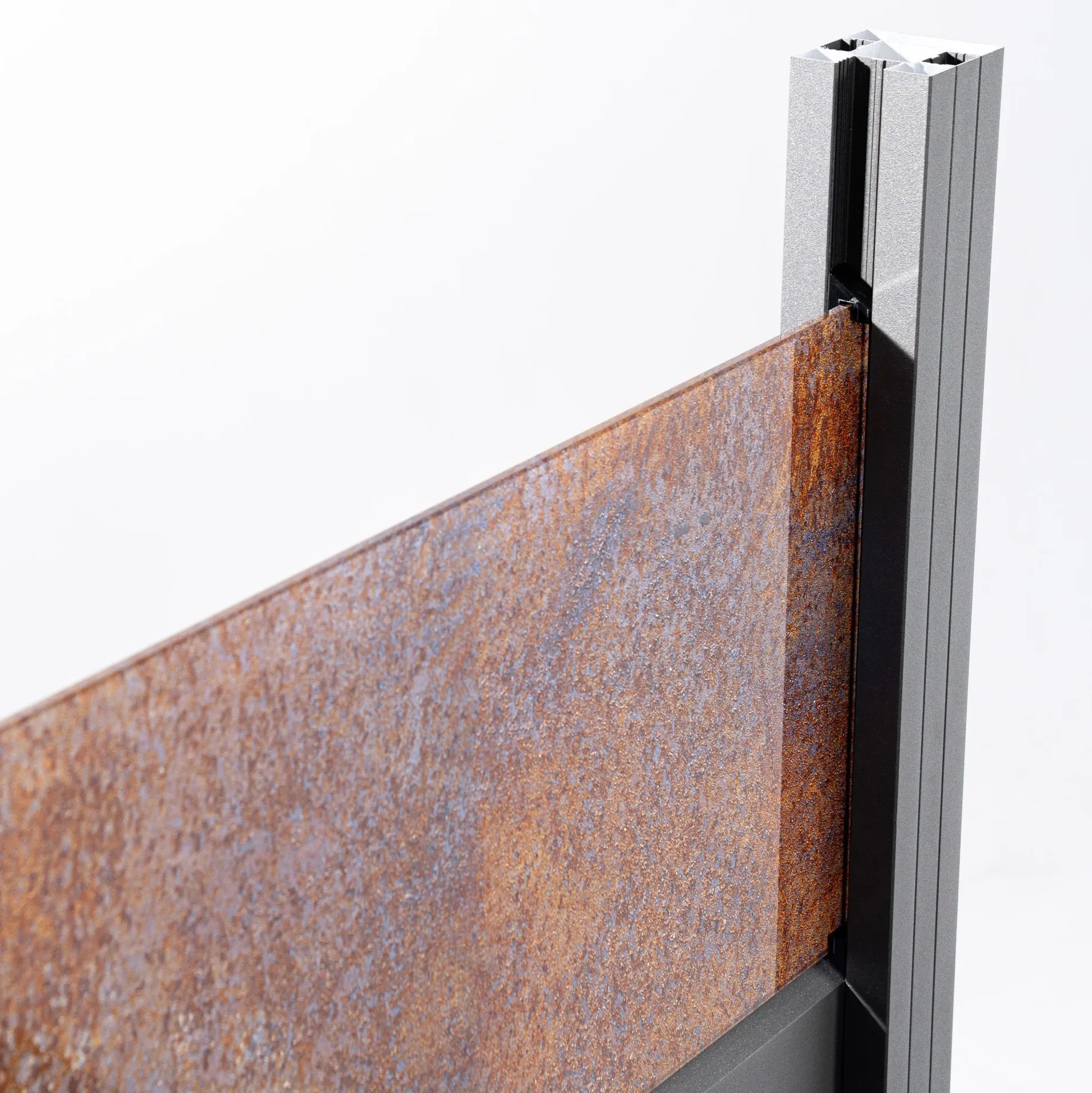 Ambiente Alu-Zaun Grundset Rhombus MINI 187 x 184,2 cm grau