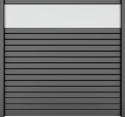 Ambiente Alu-Zaun Grundset Rhombus MINI 187 x 184,2 cm grau