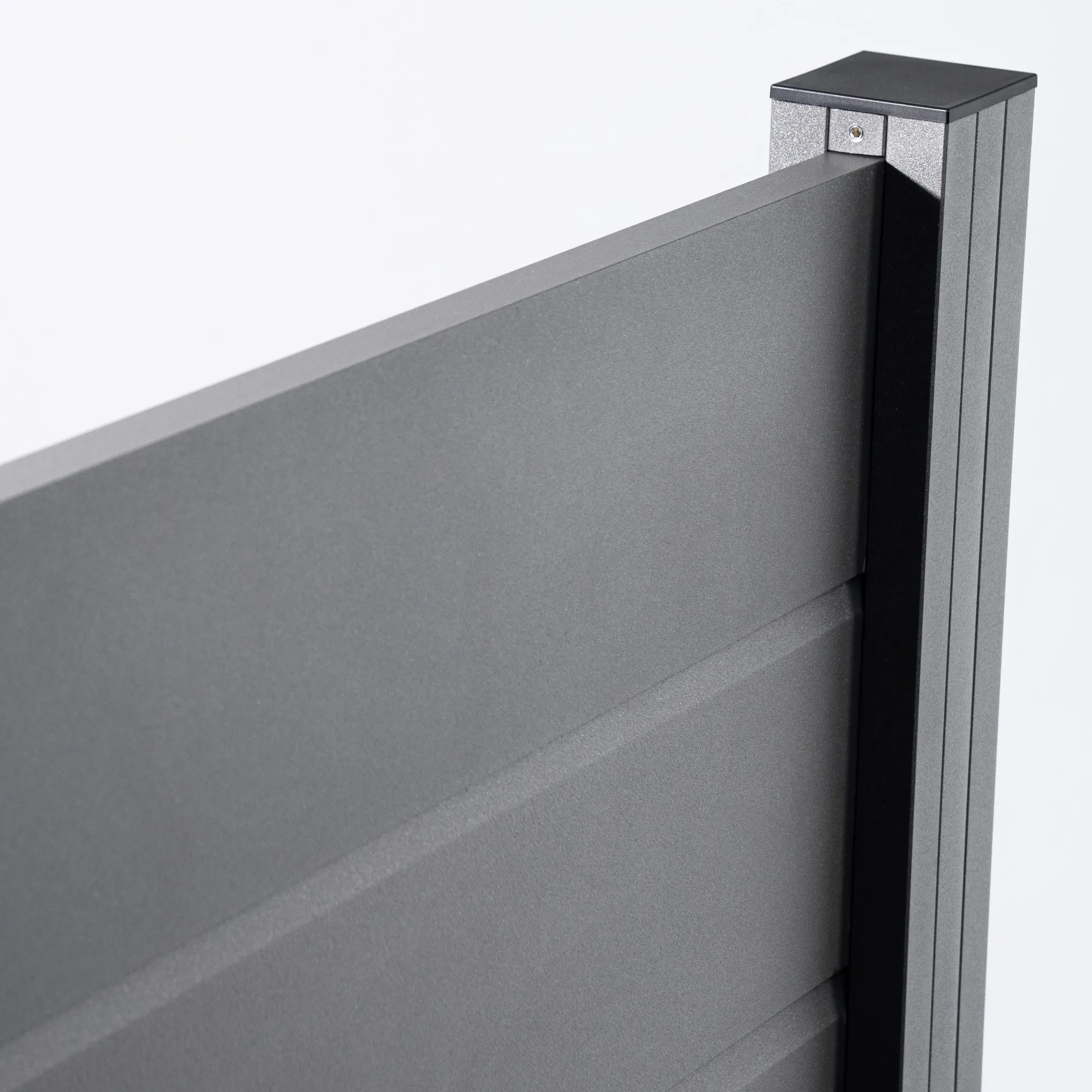 Ambiente Alu-Zaun Grundset Paneel 150 grau 187 x 184,2 cm