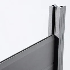 Ambiente Alu-Zaun Grundset Paneel 150 grau 187 x 184,2 cm