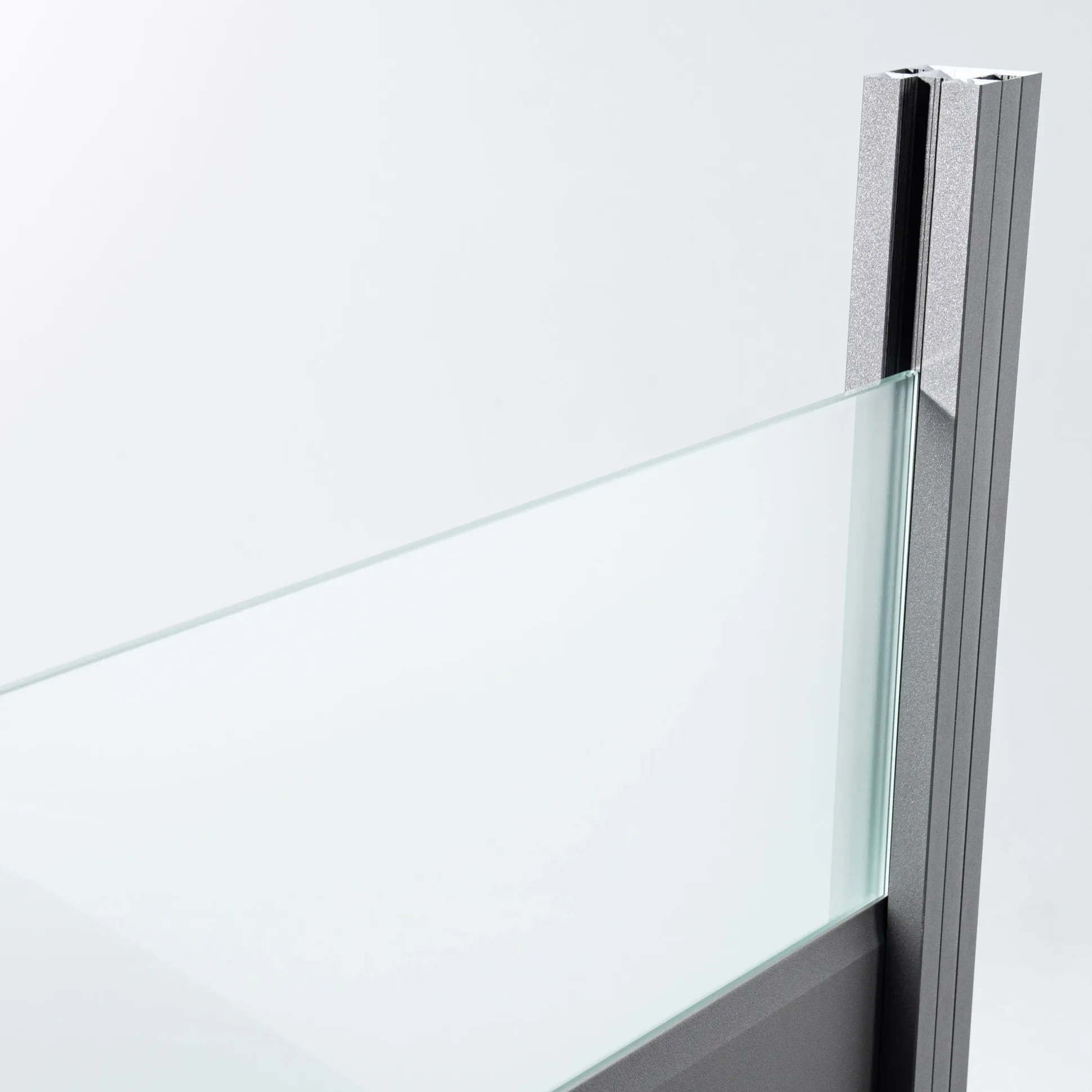 Ambiente Alu-Zaun Grundset Paneel 150 grau 187 x 184,2 cm