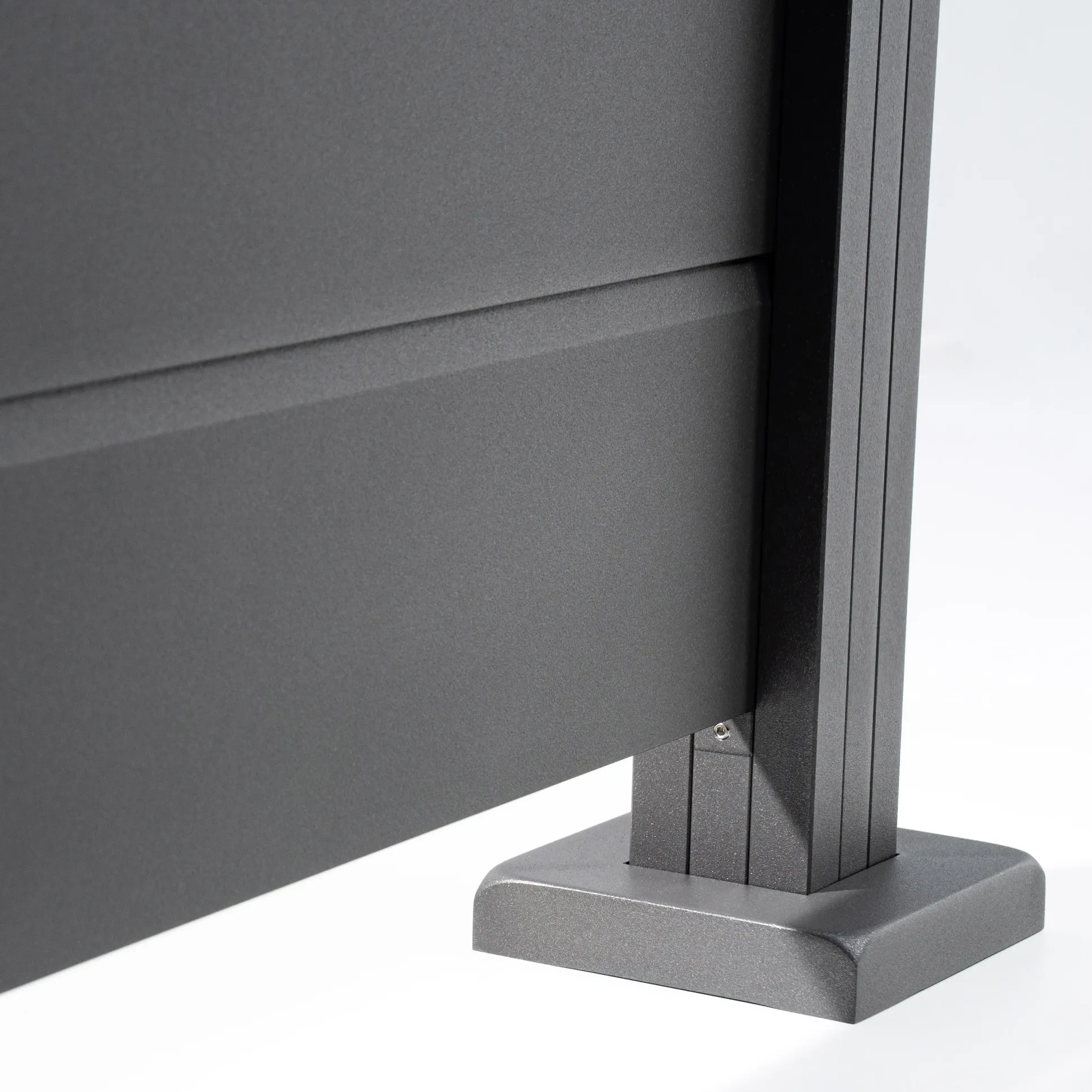 Ambiente Alu-Zaun Grundset Paneel 150 grau 187 x 184,2 cm