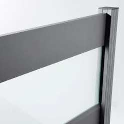 Ambiente Alu-Zaun Grundset Paneel 150 grau 187 x 184,2 cm