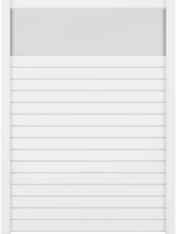 Ambiente Alu-Zaun Grundset Rhombus MINI 187 x 124,2 cm weiß