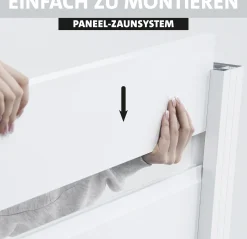 Ambiente Alu-Zaun Grundset Paneel 150 weiß 187 x 244,2 cm