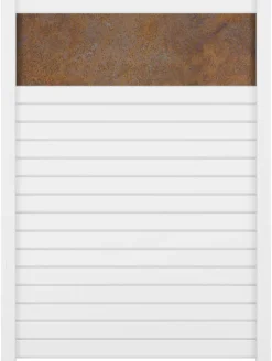 Ambiente Alu-Zaun Grundset Rhombus MINI 187 x 124,2 cm weiß