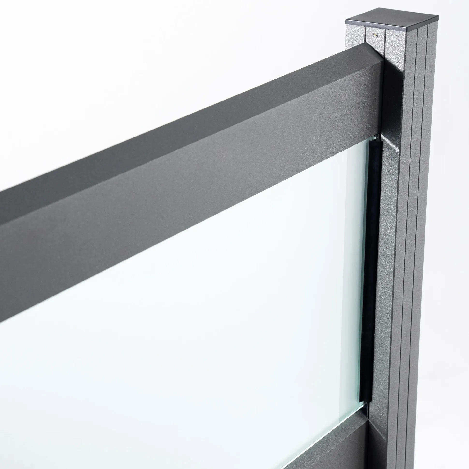 Ambiente Alu-Zaun Grundset Rhombus MINI 187 x 124,2 cm grau