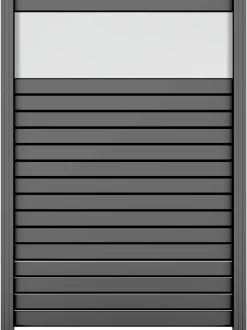 Ambiente Alu-Zaun Grundset Rhombus MINI 187 x 124,2 cm grau