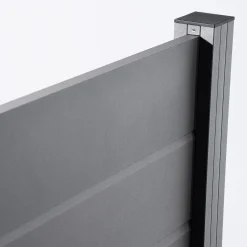 Ambiente Alu-Zaun Grundset Paneel 150 grau 187 x 124,2 cm