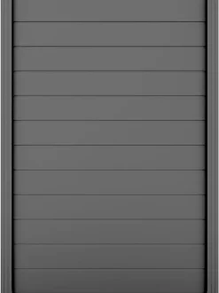 Ambiente Alu-Zaun Grundset Paneel 150 grau 187 x 124,2 cm