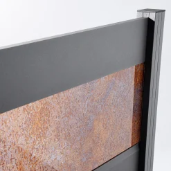 Ambiente Alu-Zaun Grundset Paneel 150 grau 187 x 124,2 cm