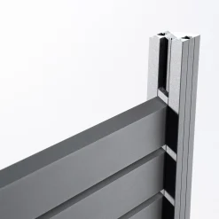 Ambiente Alu-Zaun Grundset Rhombus MINI 187 x 244,2 cm grau