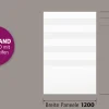 Ambiente Alu-Zaun Paneel 150 + ESG 8 mm 120 cm x 180 cm 22 mm stark