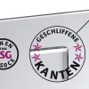 Ambiente Alu-Zaun Paneel 150 + ESG 8 mm 120 cm x 180 cm 22 mm stark