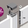 Ambiente Alu-Zaun Paneel 150 + ESG 8 mm 120 cm x 180 cm 22 mm stark