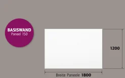 Ambiente Alu-Zaun Paneel 150 B x H: 180 cm x 120 cm, 22 mm stark