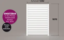 Ambiente Alu-Zaun Rhombus 90 MIDI B x H: 120 cm x 180 cm 22 mm stark
