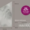 Ambiente Glaszaun B: 103 x Höhe: L 120/R 180 cm, gehärtetes 8 mm Glas