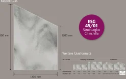 Ambiente Glaszaun B: 120 x Höhe: L 180/R 120 cm, gehärtetes 8 mm Glas