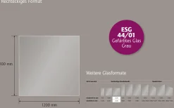 Ambiente Glaszaun B x H: 120 cm x 120 cm, gehärtetes 8 mm Glas