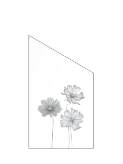 Ambiente Glaszaun Dekor 93 schräg 103 x 180/120 cm gehärtetes 8 mm Glas