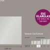 Ambiente Glaszaun Dekor 84 120 x 120 cm gehärtetes 8 mm Glas