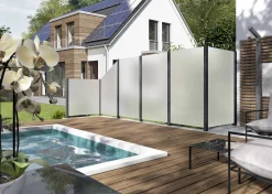 Ambiente Glaszaun Dekor 84 103 x 120 cm gehärtetes 8 mm Glas
