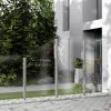 Ambiente Glaszaun Dekor Logo schräg 120 x 120/180 cm gehärtetes 8 mm Glas