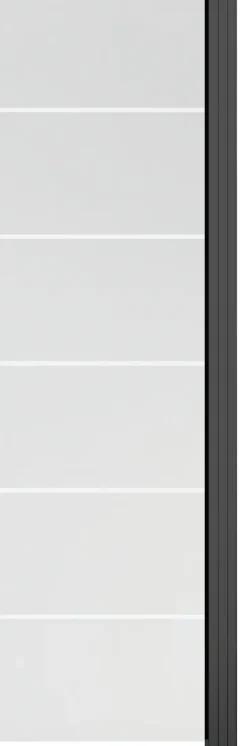 Ambiente Glaszaun Erweiterungsset Klarglas mit Siebdruck 187 x 55,7 cm anthrazit