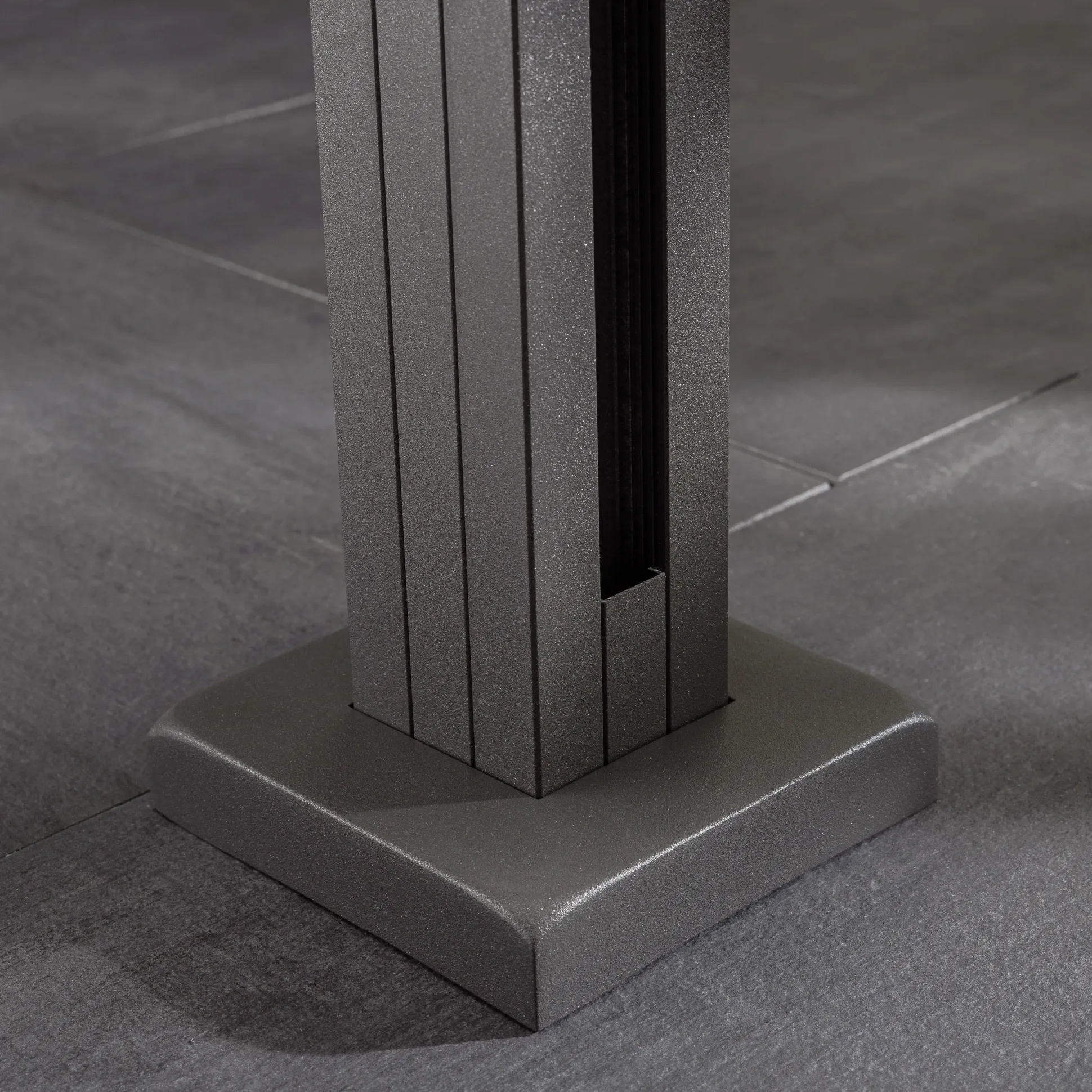 Ambiente Glaszaun Erweiterungsset Klarglas mit Siebdruck 187 x 55.7 cm grau