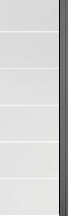 Ambiente Glaszaun Erweiterungsset Klarglas mit Siebdruck 187 x 55.7 cm grau
